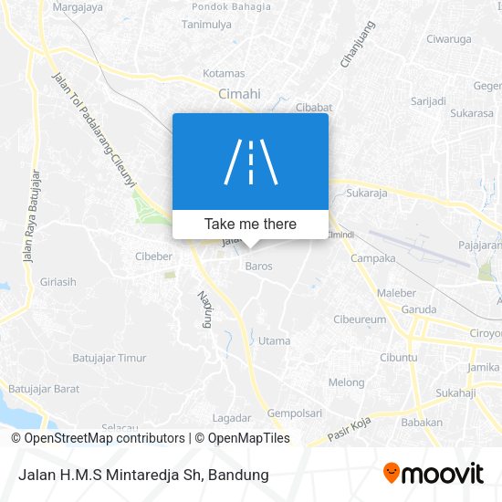 Jalan H.M.S Mintaredja Sh map