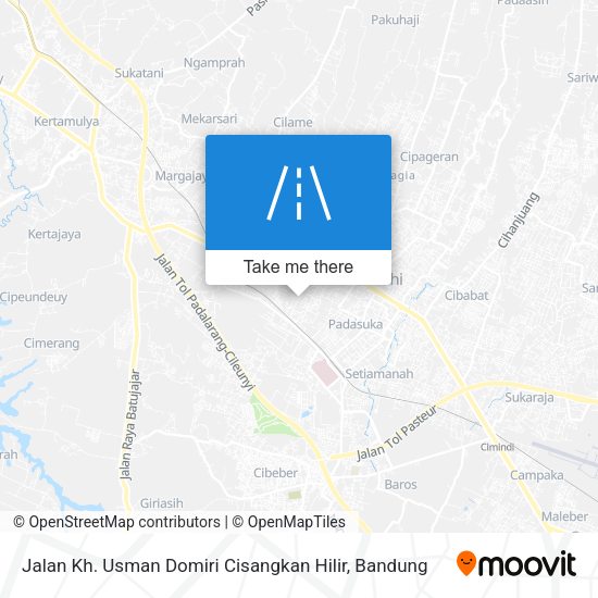 Jalan Kh. Usman Domiri Cisangkan Hilir map