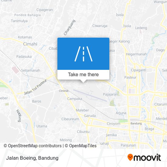 Jalan Boeing map