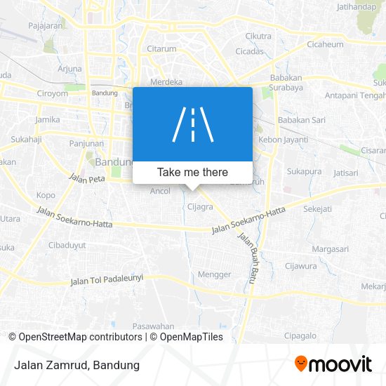 Jalan Zamrud map