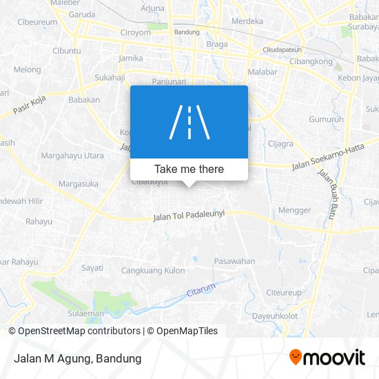 Jalan M Agung map