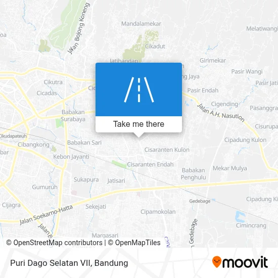 Puri Dago Selatan VII map
