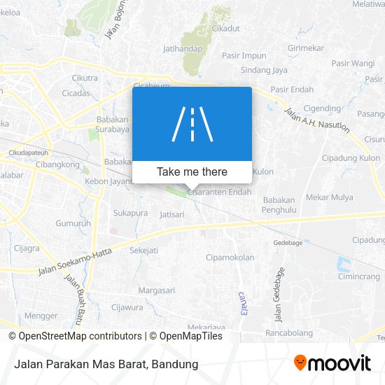 Jalan Parakan Mas Barat map