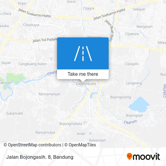 Jalan Bojongasih. 8 map