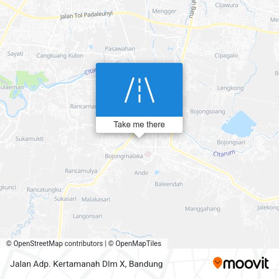 Jalan Adp. Kertamanah Dlm X map