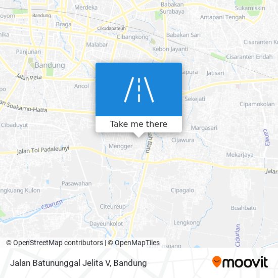 Jalan Batununggal Jelita V map