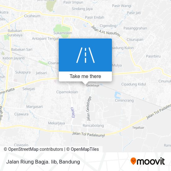 Jalan Riung Bagja. Iib map