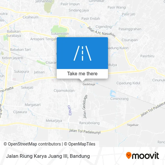 Jalan Riung Karya Juang III map