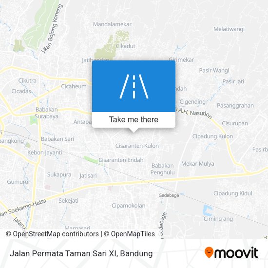 Jalan Permata Taman Sari XI map