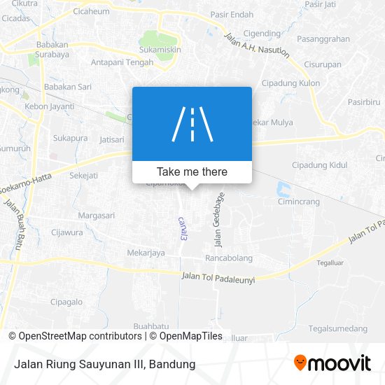 Jalan Riung Sauyunan III map