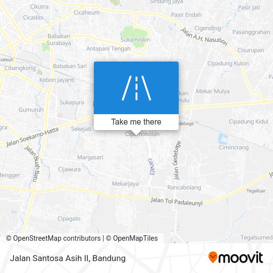 Jalan Santosa Asih II map