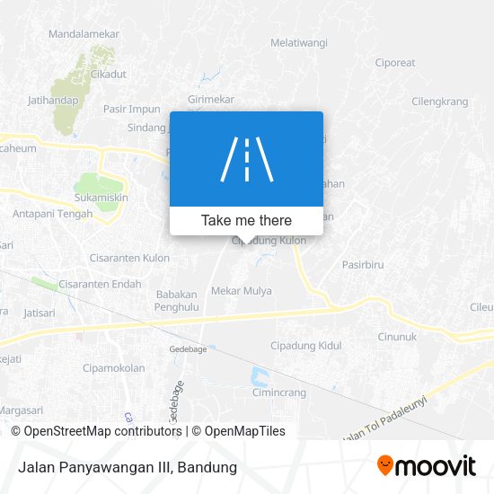 Jalan Panyawangan III map