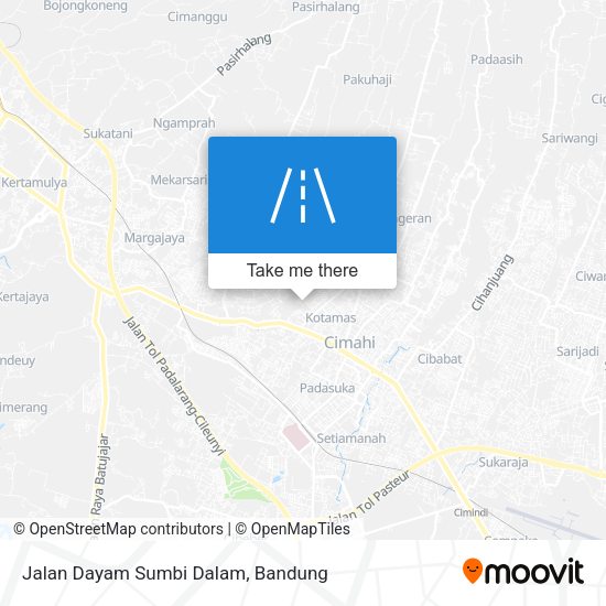 Jalan Dayam Sumbi Dalam map