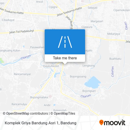 Komplek Griya Bandung Asri 1 map