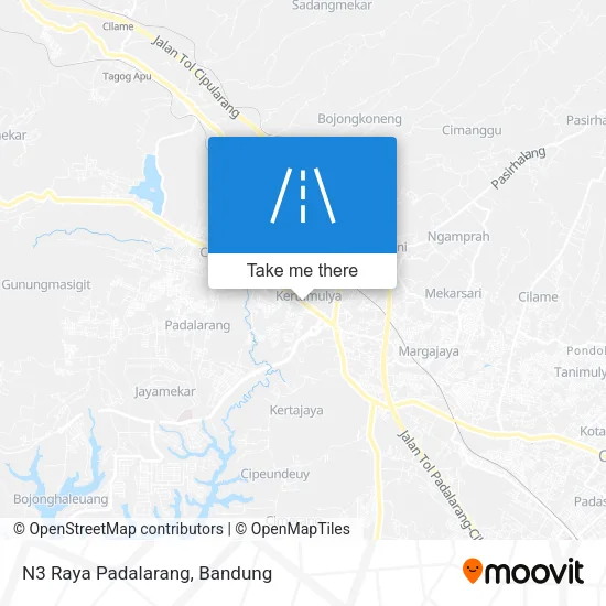 N3 Raya Padalarang map