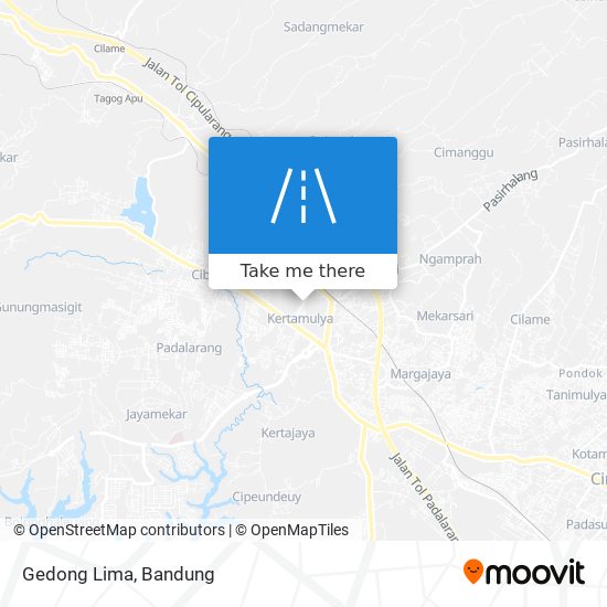 Gedong Lima map