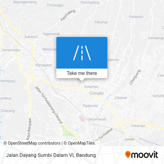 Jalan Dayang Sumbi Dalam VI map