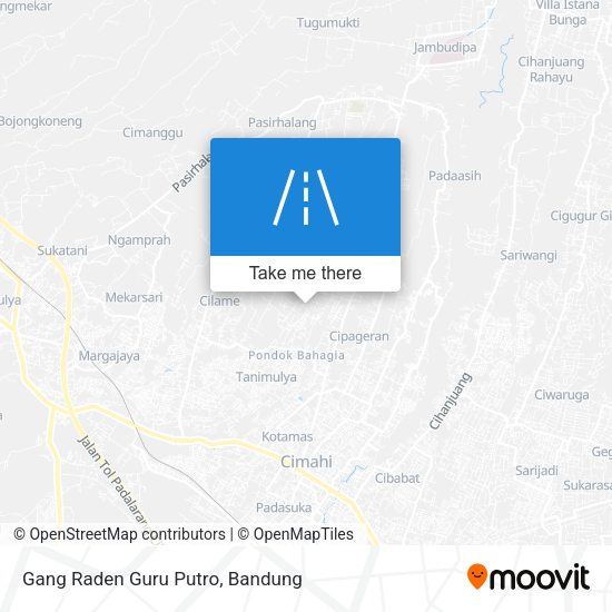 Gang Raden Guru Putro map