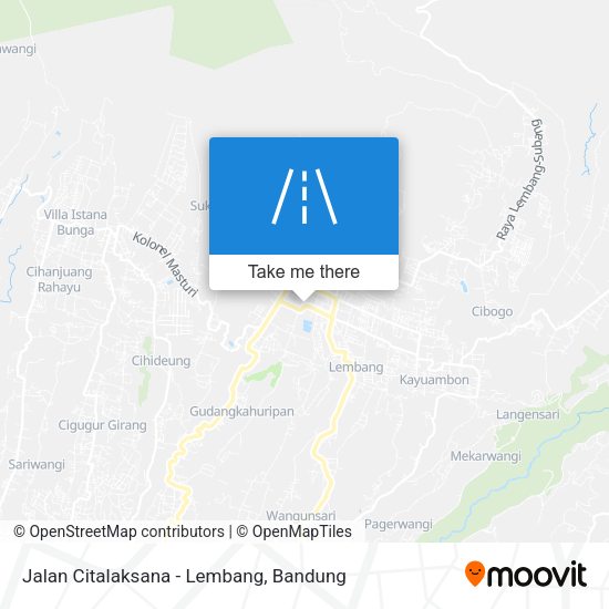 Jalan Citalaksana - Lembang map