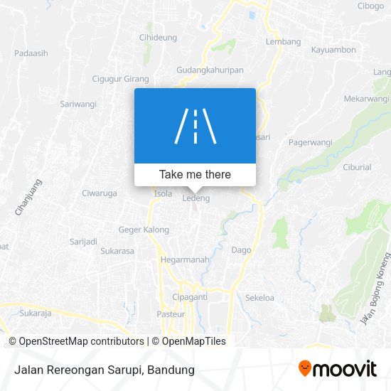 Jalan Rereongan Sarupi map
