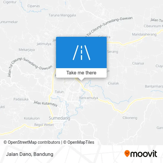 Jalan Dano map