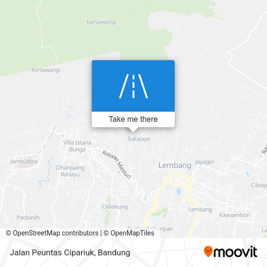 Jalan Peuntas Cipariuk map
