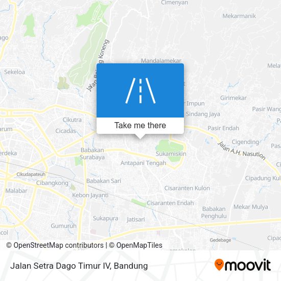 Jalan Setra Dago Timur IV map