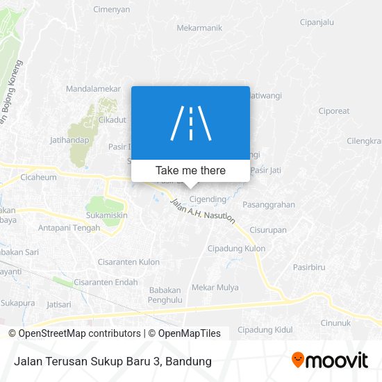Jalan Terusan Sukup Baru 3 map