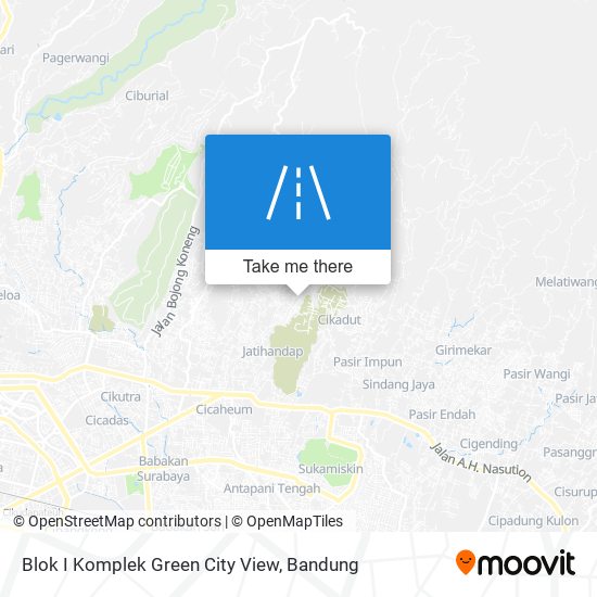 Blok I Komplek Green City View map