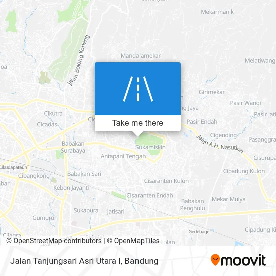 Jalan Tanjungsari Asri Utara I map