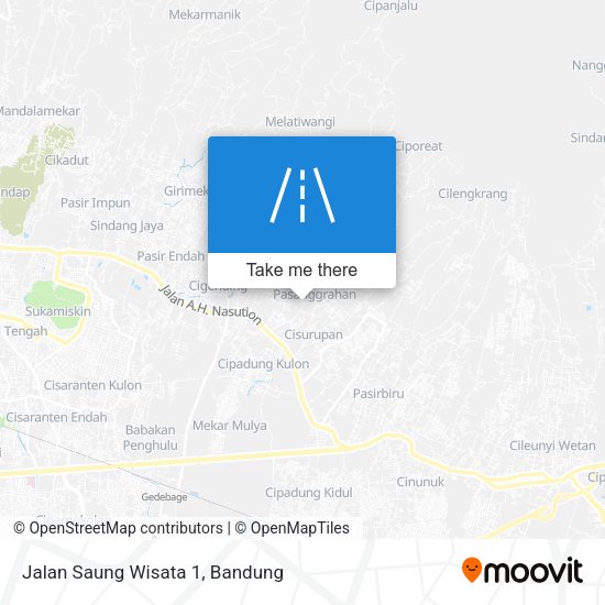 Jalan Saung Wisata 1 map