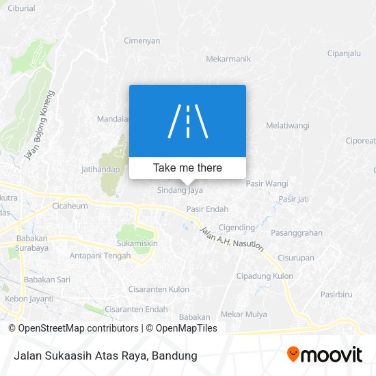 Jalan Sukaasih Atas Raya map
