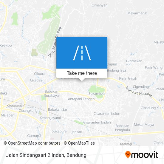 Jalan Sindangsari 2 Indah map