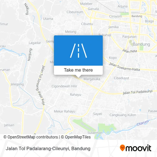 Jalan Tol Padalarang-Cileunyi map