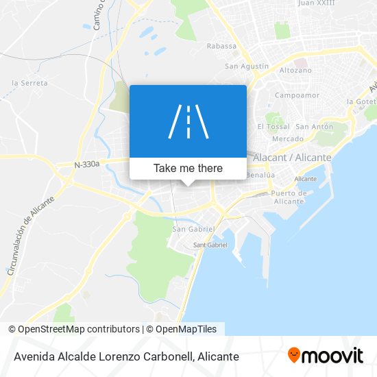 mapa Avenida Alcalde Lorenzo Carbonell