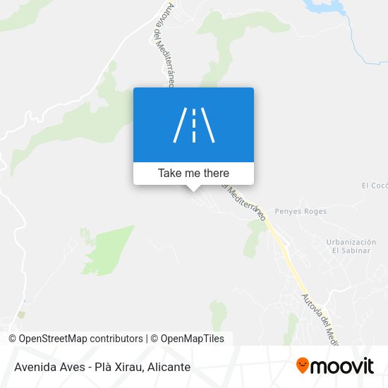 Avenida Aves - Plà Xirau map