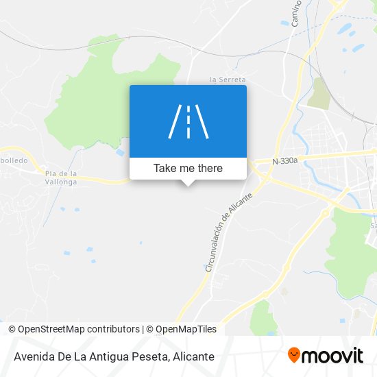 Avenida De La Antigua Peseta map