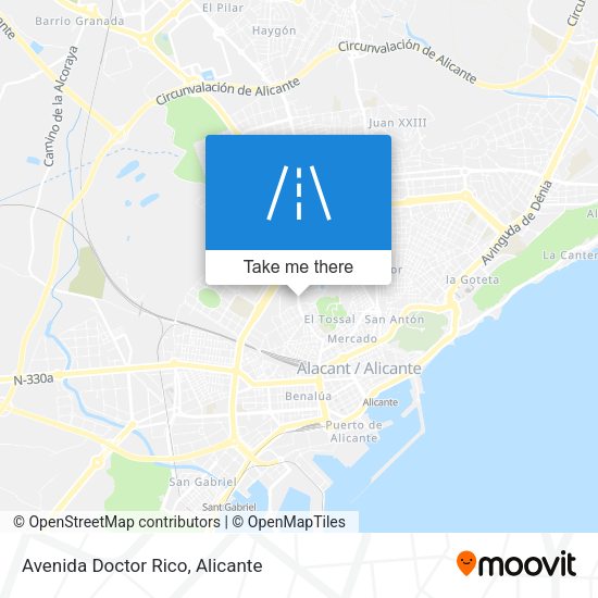 Avenida Doctor Rico map