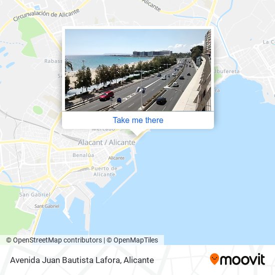 Avenida Juan Bautista Lafora map