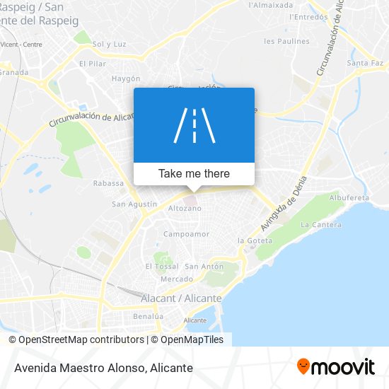 Avenida Maestro Alonso map