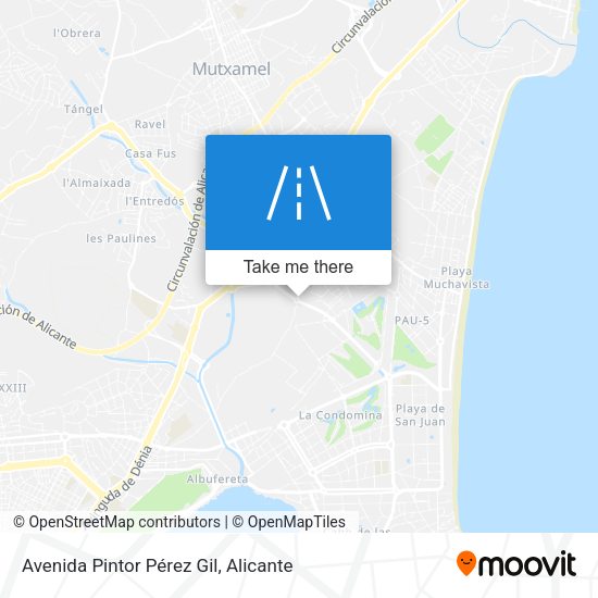 Avenida Pintor Pérez Gil map
