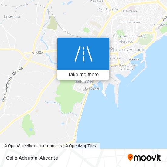 Calle Adsubia map