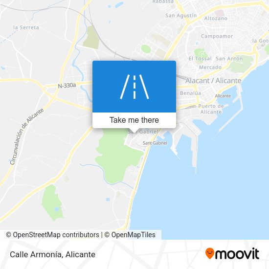Calle Armonía map