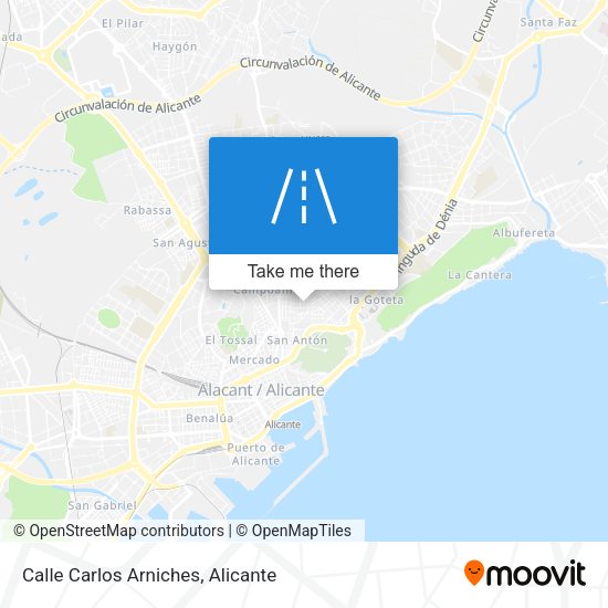 Calle Carlos Arniches map