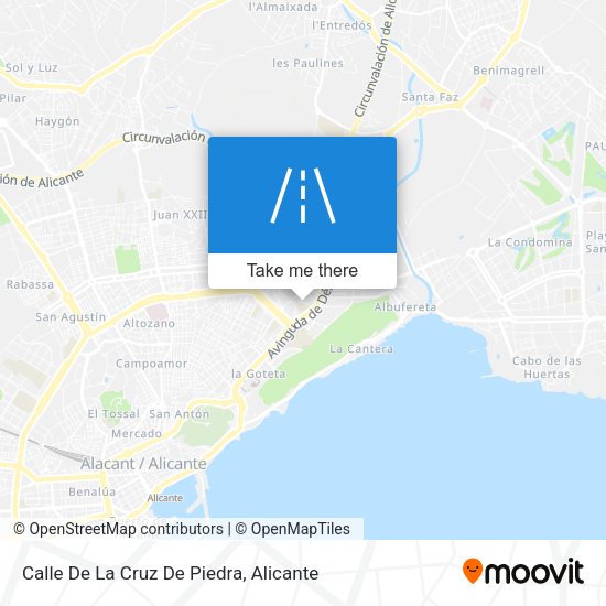 Calle De La Cruz De Piedra map