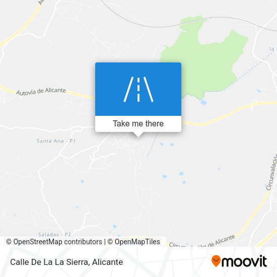 Calle De La La Sierra map