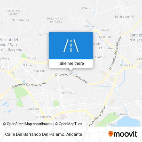 Calle Del Barranco Del Palamó map