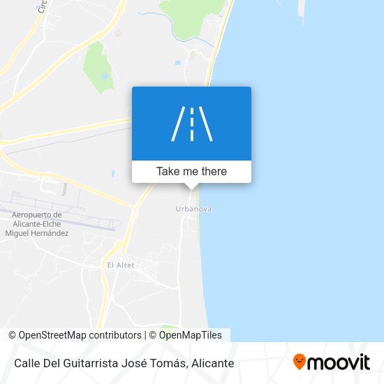 Calle Del Guitarrista José Tomás map