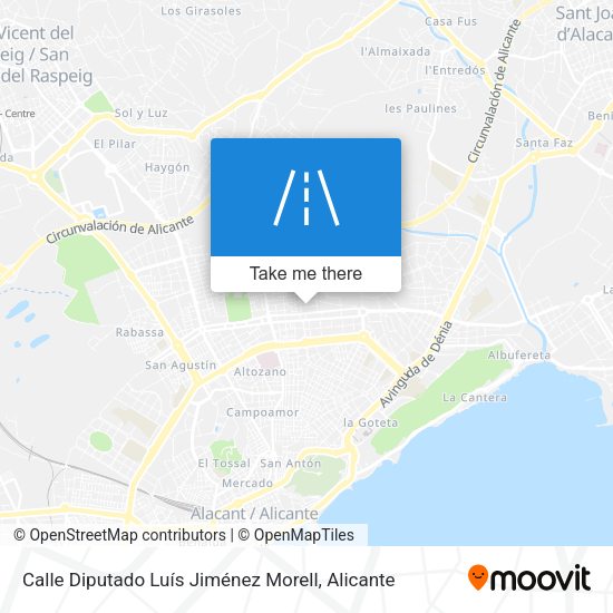 Calle Diputado Luís Jiménez Morell map