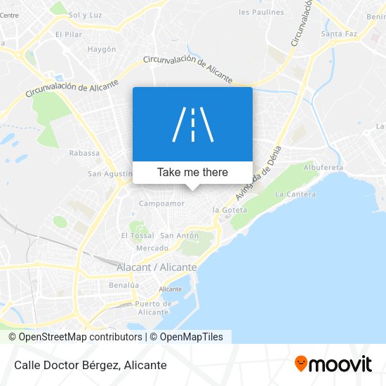 Calle Doctor Bérgez map